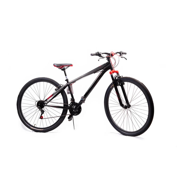 Bicicleta de montaña mercurio kaizer r29 21v 2025 negro con rojo